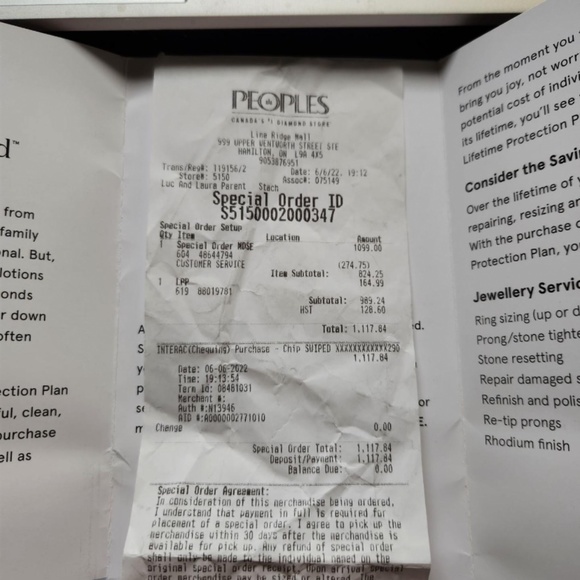 10k white gold banquet diamond 0.5 CT ring - Picture 6 of 6